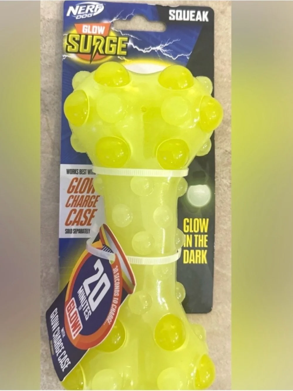 Nerf Dog™ Glow Squeak Bubble Bone, Nerf Dog Glow Football & Nerf Dog Glow Balls